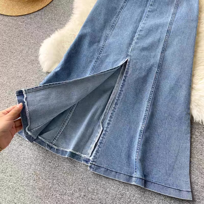 Want to be seen denim dress DD6 image